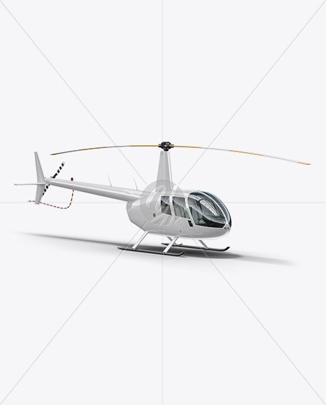 Helicopter Mockup - Half Side View