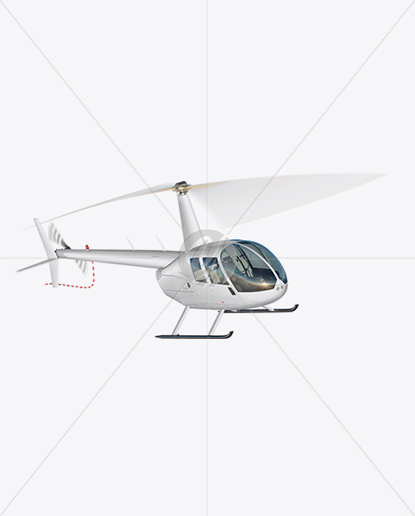 Flying Helicopter Mockup