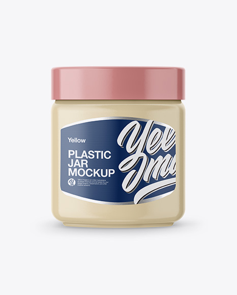 250g Plastic Jar Mockup - Front View