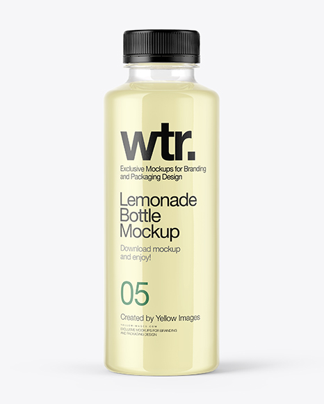 Lemonade Bottle Mockup