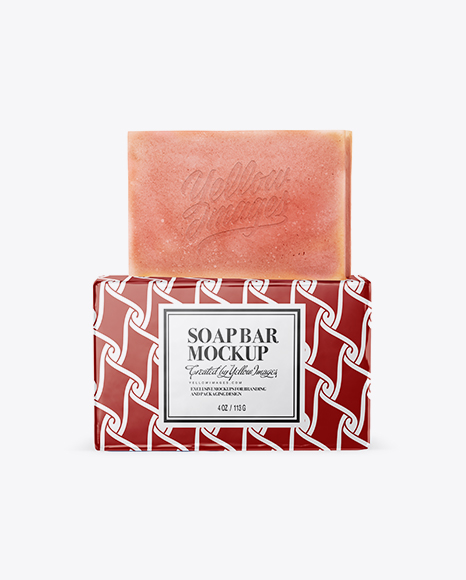 Glossy Pack With Orange Soap Mockup