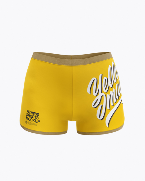 Fitness Shorts Mockup - Front View