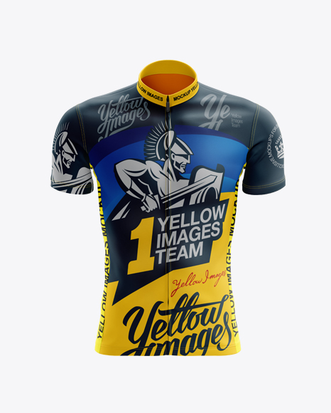 Men’s Cycling Jersey mockup (Front View)