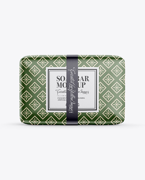 Matte Soap Package Mockup - Front View