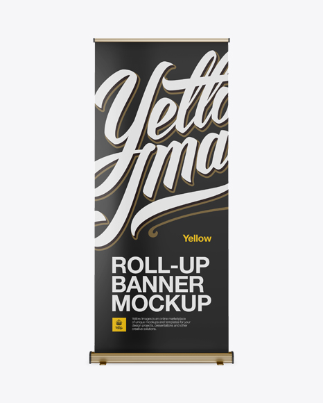 Roll-up Banner Mockup - Front View