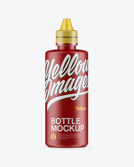 240ml Matte Bottle Mockup