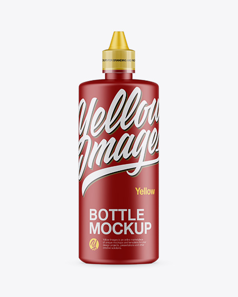 375ml Matte Bottle Mockup