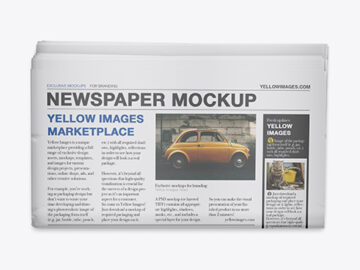 Newspaper Mockup - Top View