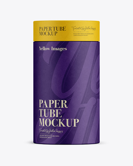 Middle Paper Tube Mockup – Front View