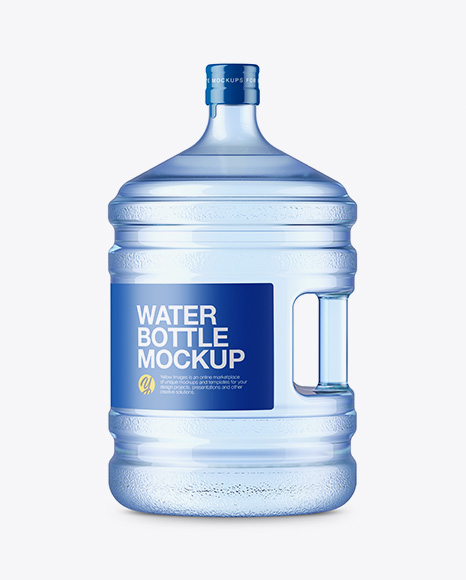 20l Plastic Water Bottle Mockup - Side View