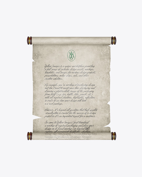 Paper Scroll - Front View