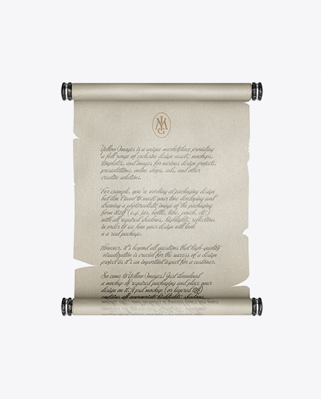 Paper Scroll - Front View