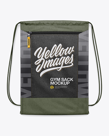 Gym Sack Mockup - Front View