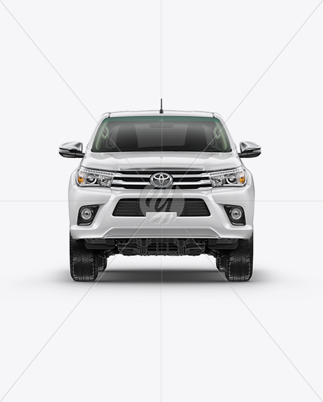 Toyota Hilux Mockup - Front View