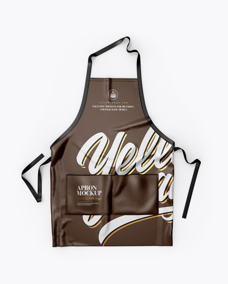 Leather Apron Mockup - Top View