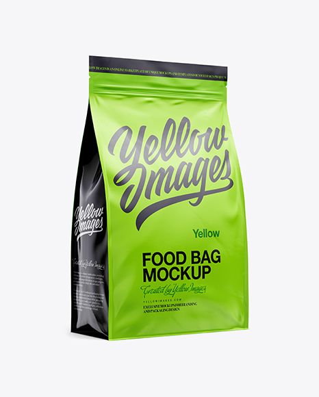 11lb Food Bag Mockup - Half Side View