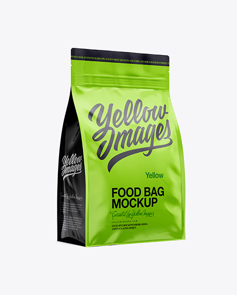 4lb Food Bag Mockup - Half Side View