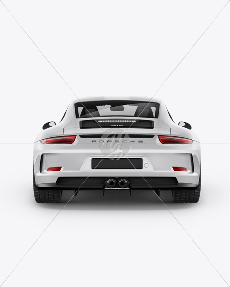 Porsche 911 R Mockup - Back View