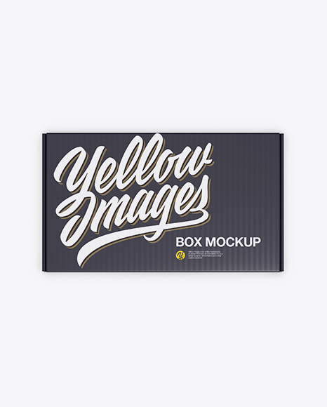 Glossy Box Mockup -Top View