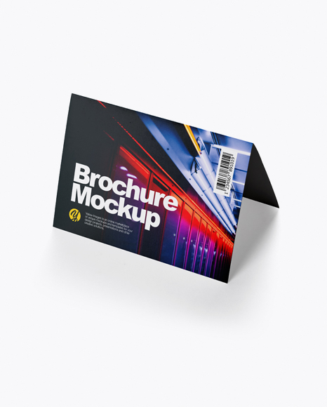 Brochure Mockup - Half Side View
