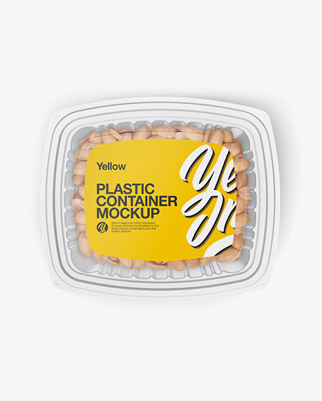 Transparent Container Mockup - Top View