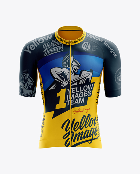 Men’s Cycling Speed Jersey mockup (Front View)