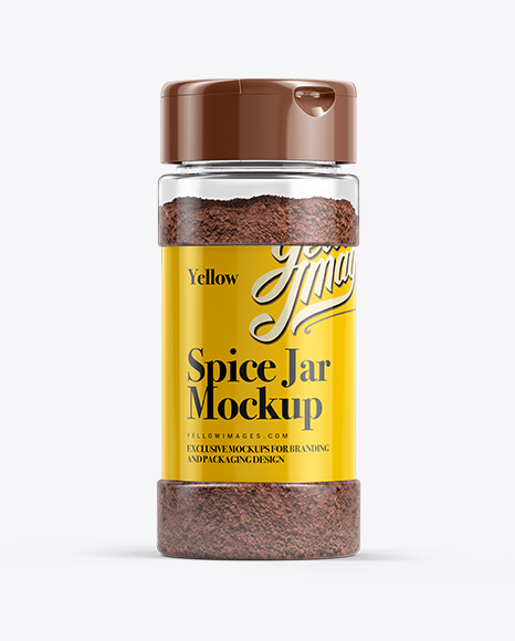 Ground Chocolate Jar Mockup