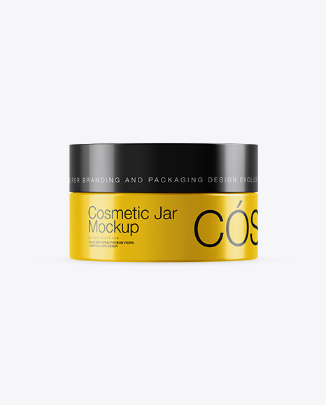 15ml Glossy Cosmetic Jar Mockup