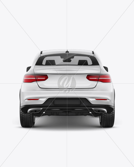 Mercedes-Benz GLE Coupe 2016 Mockup - Back view
