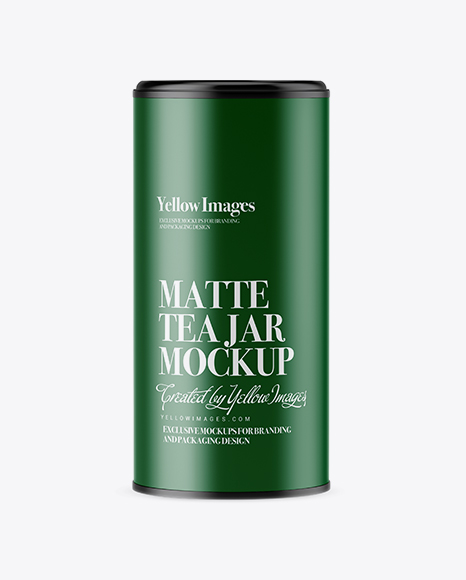 Matte Tea Jar Mockup