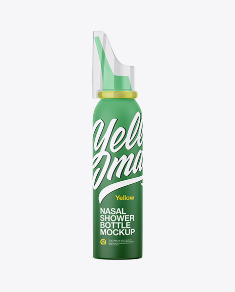 Nasal Shower Matte Bottle Mockup