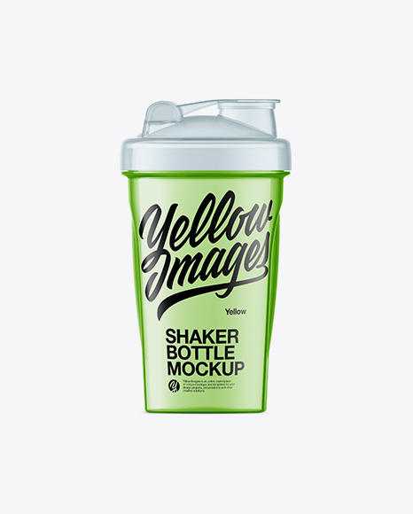 Clear Shaker Bottle Mockup