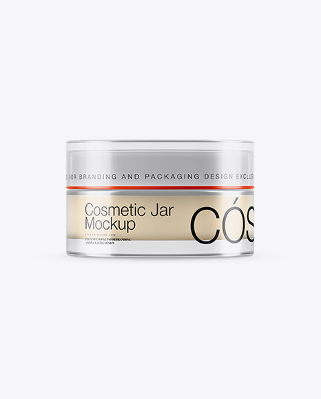 15ml Transparent Cosmetic Jar Mockup
