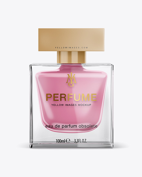 Perfume Bottle Mockup - Front View