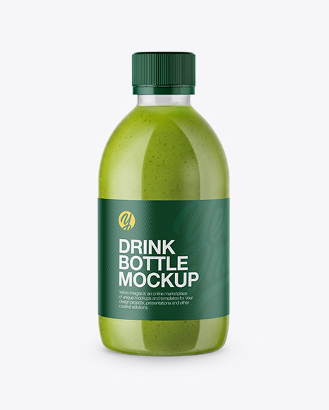 Green Drink Bottle Mockup