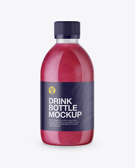 Pink Drink Bottle Mockup