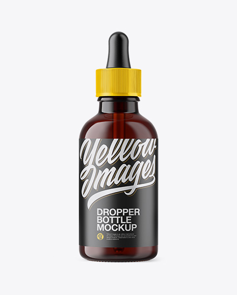 50ml Dark Amber Glass Dropper Bottle