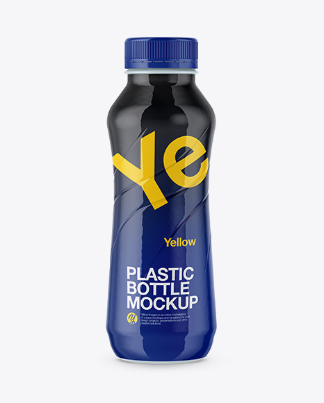 330ml Plastic Bottle in Shrink Sleeve Mockup