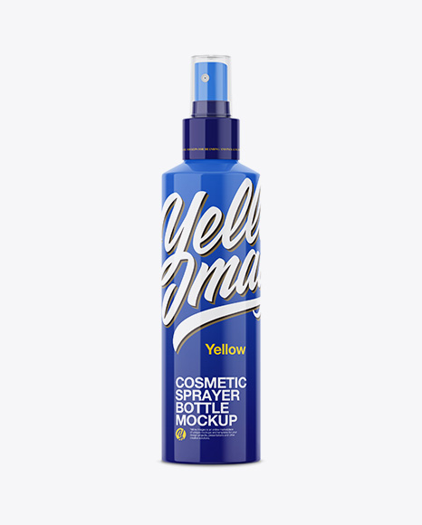Glossy Cosmetic Sprayer Bottle Mockup