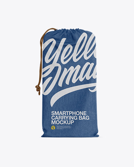 Denim Smartphone Carrying Bag Mockup