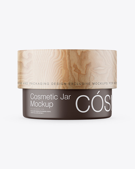 Ceramic Cosmetic Jar Mockup