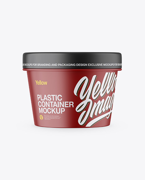 Matte Container Mockup - Front View