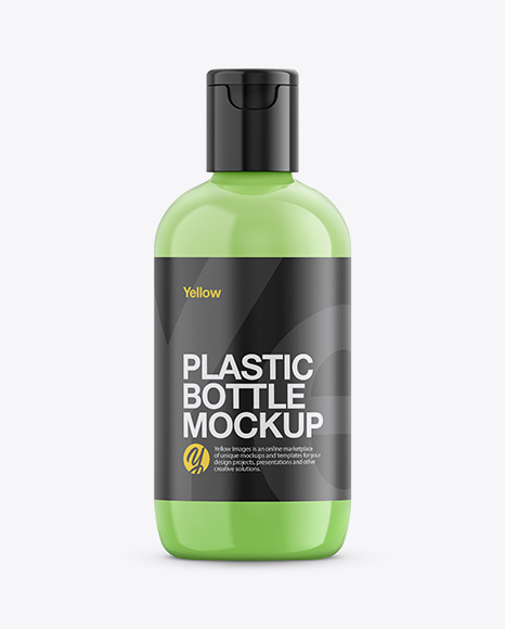 Cosmetic Bottle With Liquid Mockup