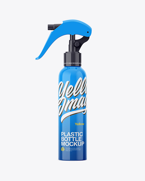 Glossy Sprayer Bottle Mockup