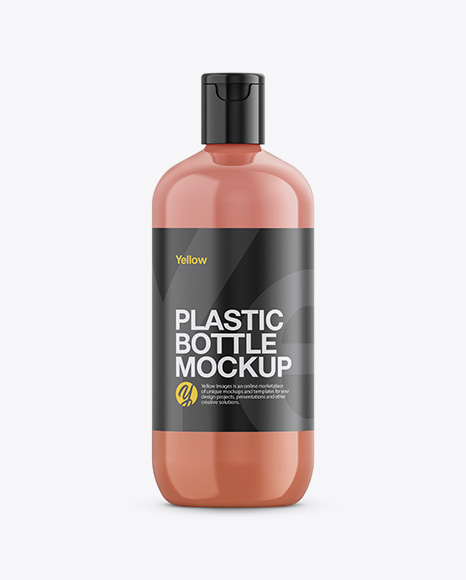 Cosmetic Bottle With Liquid Mockup