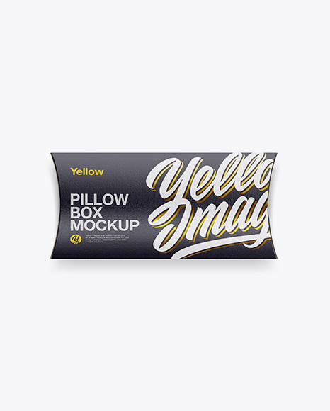 Textured Pillow Box Mockup - Top View