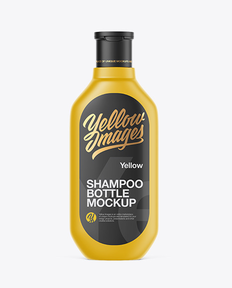 400ml Matte Shampoo Bottle Mockup
