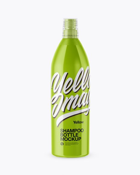 Glossy Shampoo Bottle Mockup