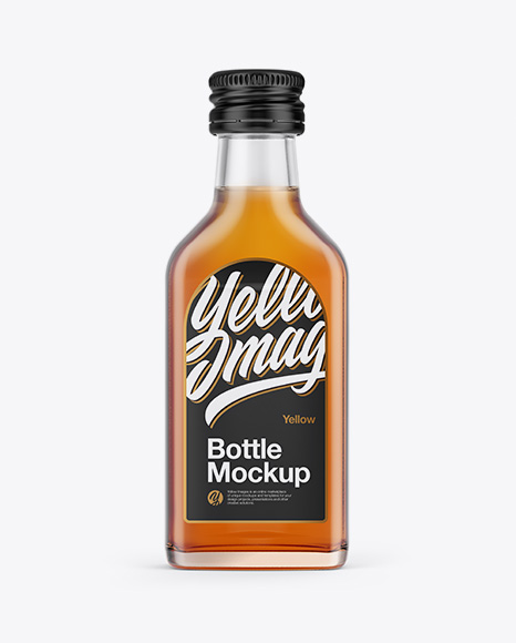 Whiskey Bottle Mockup - Front View