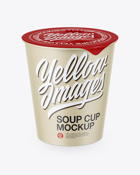 Textured Soup Cup Mockup